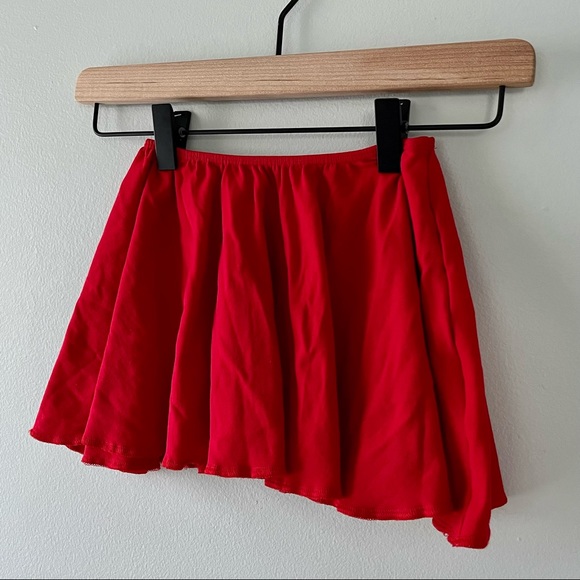 🦋5/$25 BUNDLE • Red Pull On Dance Ballet Skirt, M/L Child - Picture 5 of 6